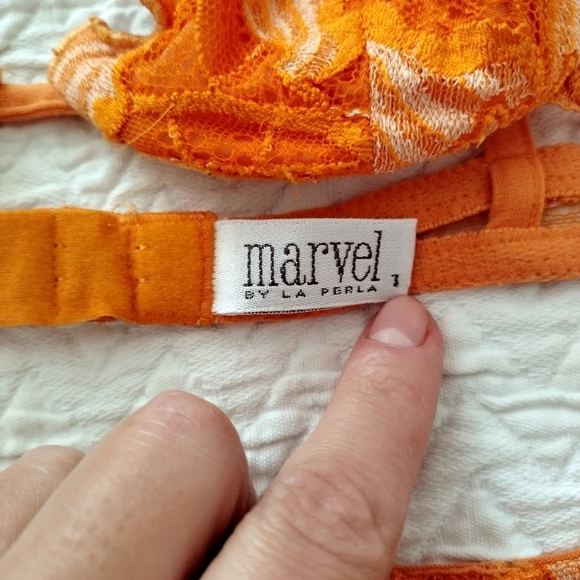 Marvel By La Perla Lace Floral Lingerie Set Italy  Sz 8 - Picture 4 of 10